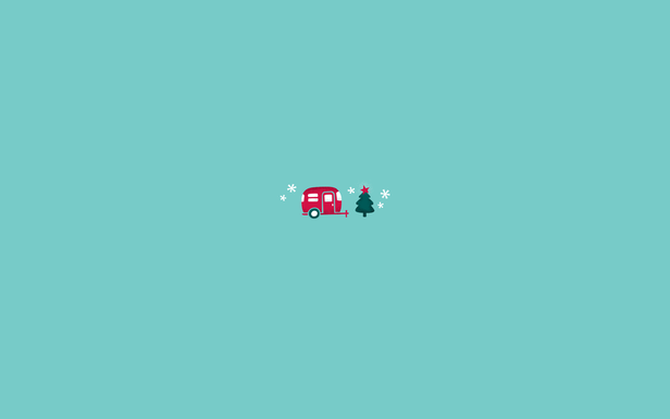 Christmas Camper by Jessica Jones — Simple Desktops